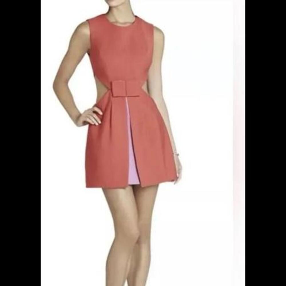 BCBG Gorgeous Red Dress with bow and other details 4
